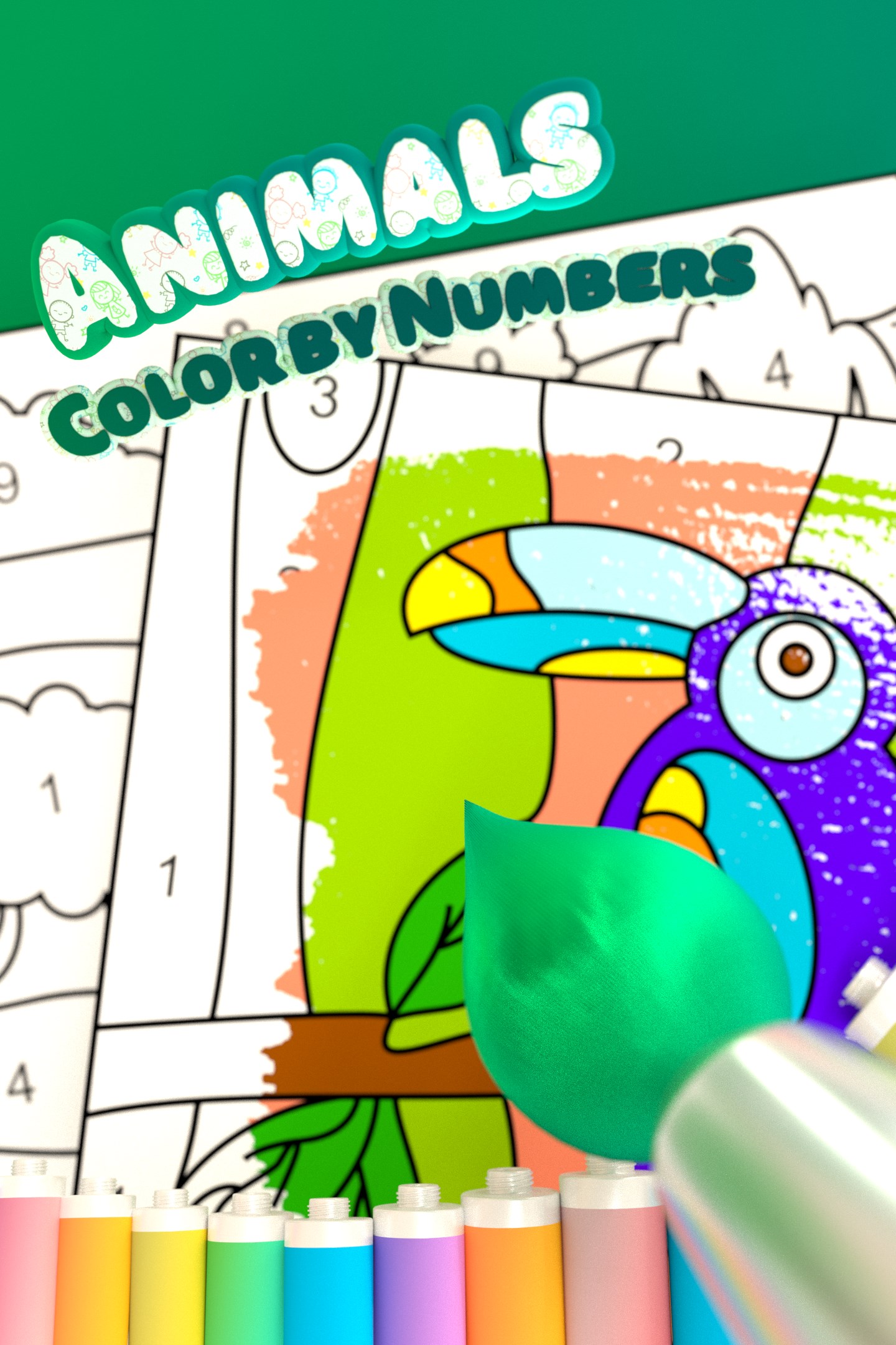 Animals - Color by Numbers