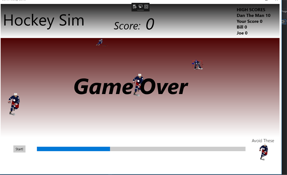 Dan's Hockey Game (Windows) By: Dan Lehto