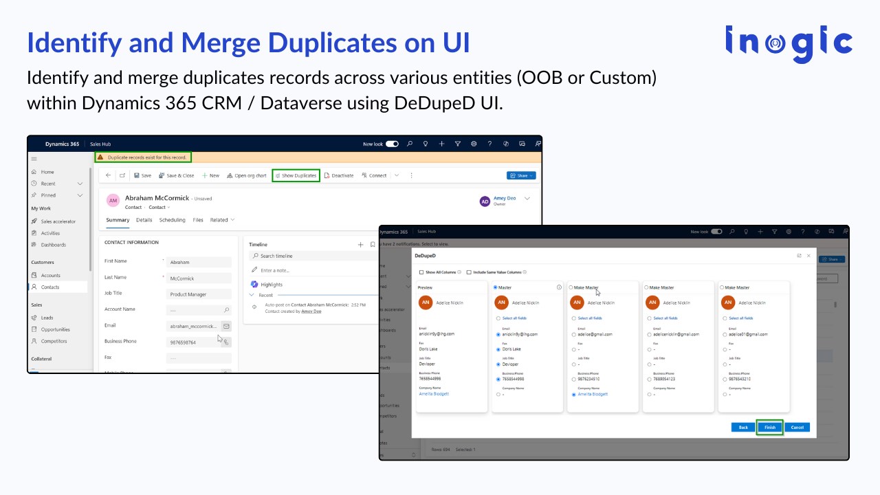 Snapshot 5 of Detect, Prevent and Merge duplicate records in Dynamics 365 CRM - DeDupeD