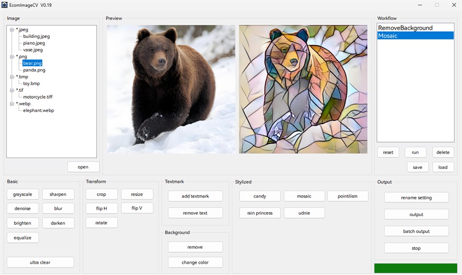 EcomImageCV (Windows) Por: Candy Bear Workstation