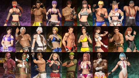 DOA6 Deluxe Costume Set (25 costumes)