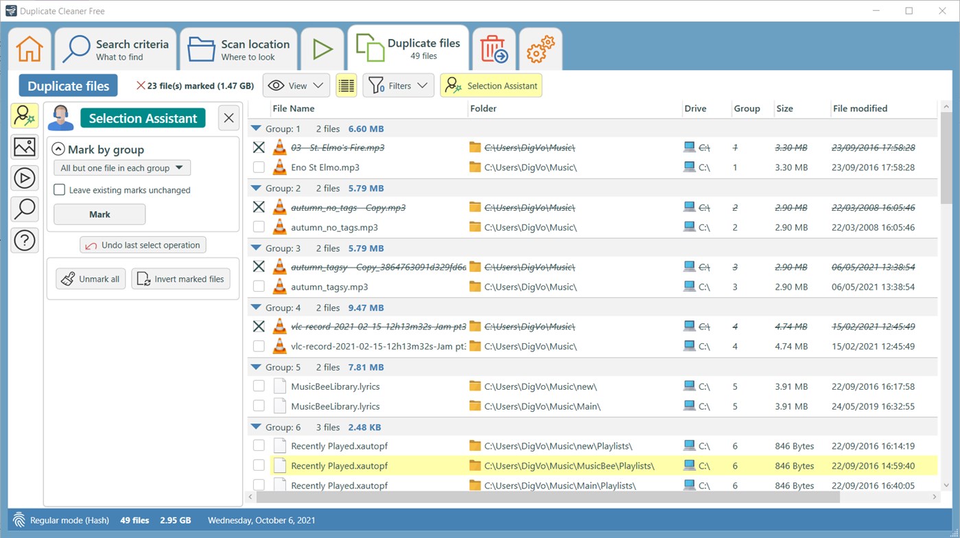#4. Duplicate Cleaner LE (Windows) 由: DigitalVolcano Software