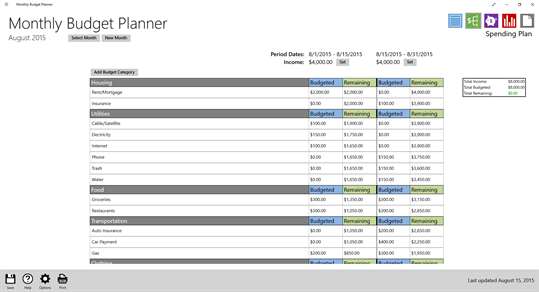 Monthly Budget Planner screenshot 2