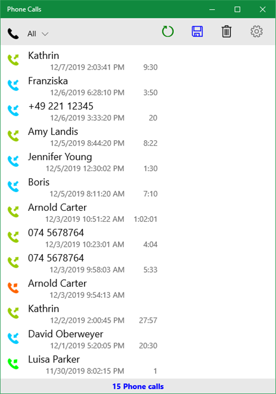 #1. Phone Calls (Windows) di: Softikus Worx