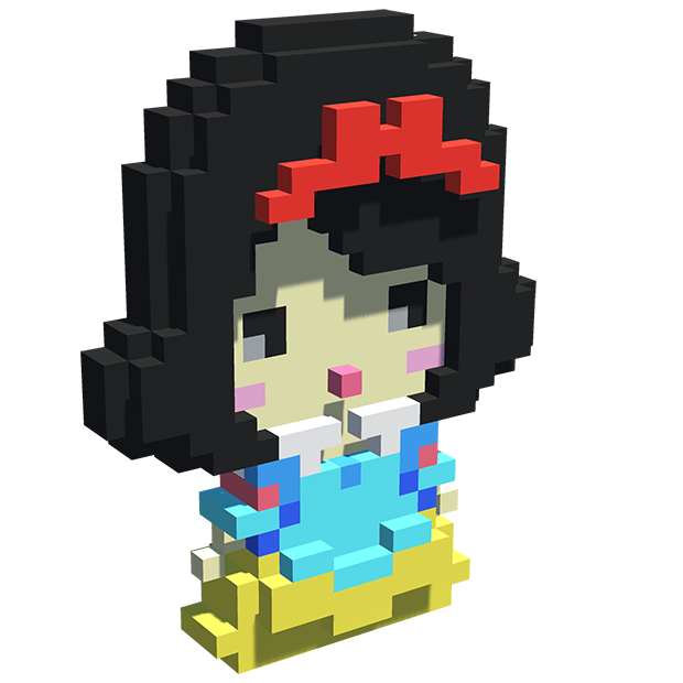 Dolls 3D Color by Number - Voxel Coloring Book