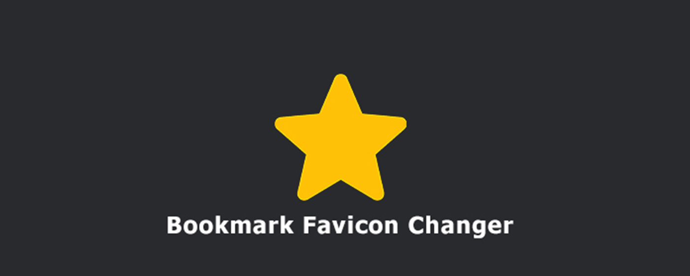 Bookmark's Favicon Changer marquee promo image
