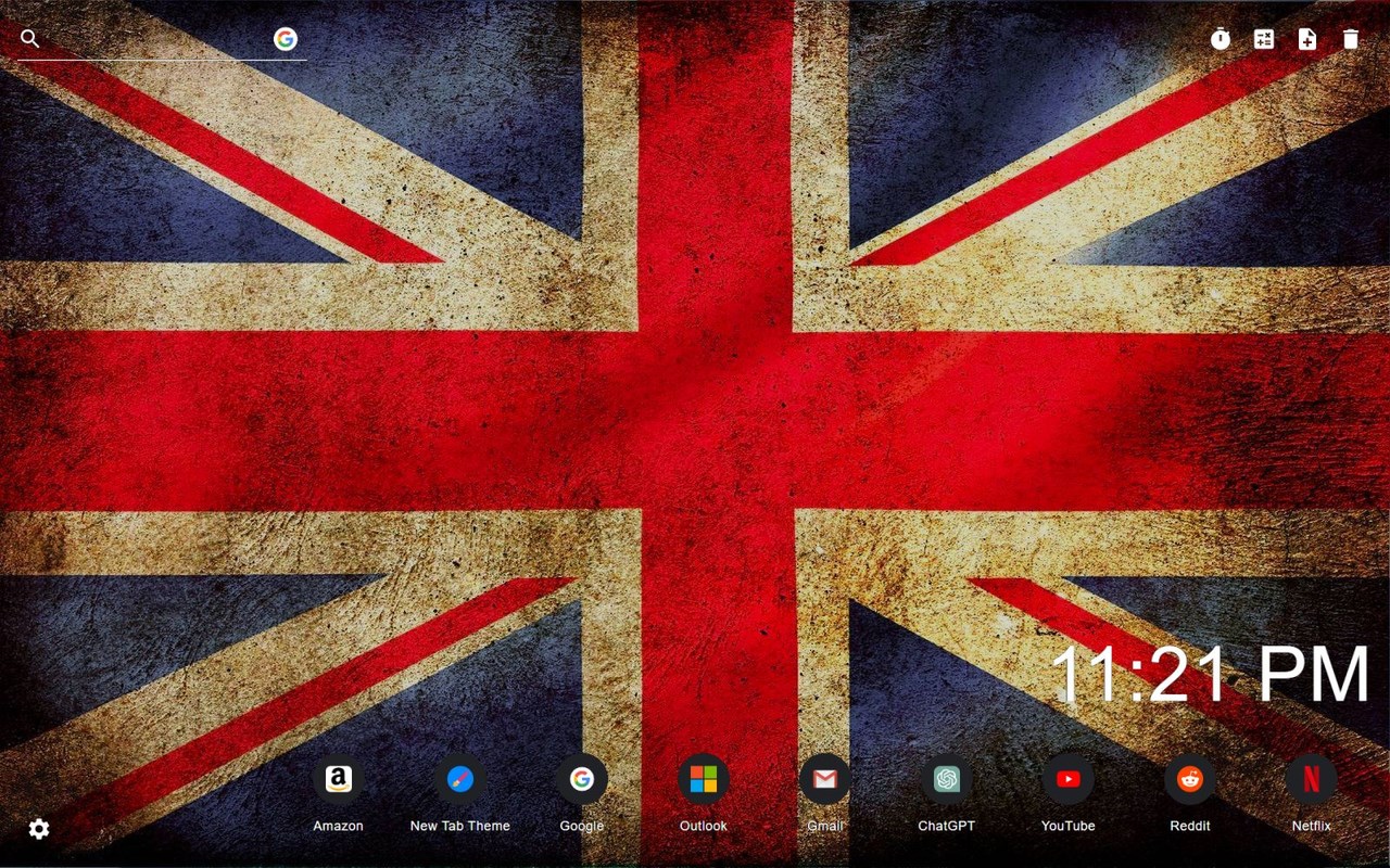 United Kingdom Flag Wallpaper New Tab