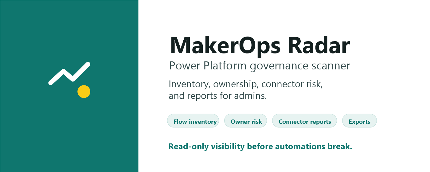 MakerOps Radar