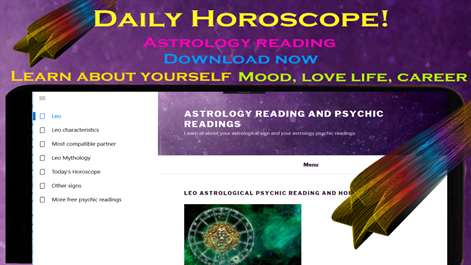 Leo daily horoscope - Astrology psychic reading Screenshots 1