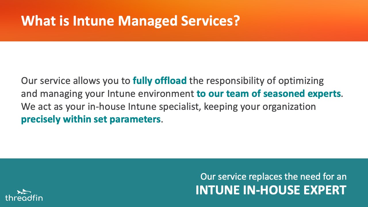 Snapshot 1 of Intune Managed Services