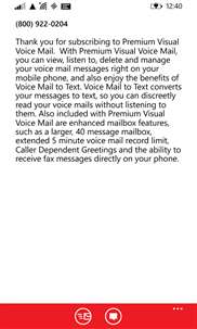 Verizon Visual Voice Mail screenshot 8