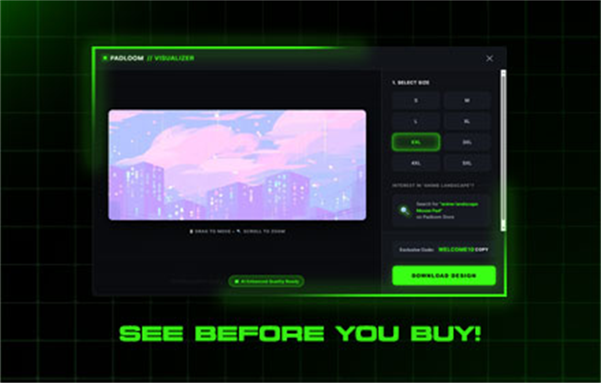 Padloom - Mouse Pad Visualizer