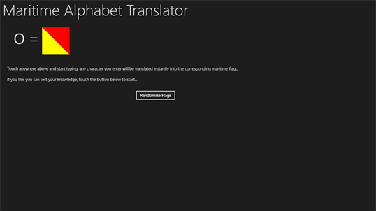 Maritime Alphabet Translator screenshot 1