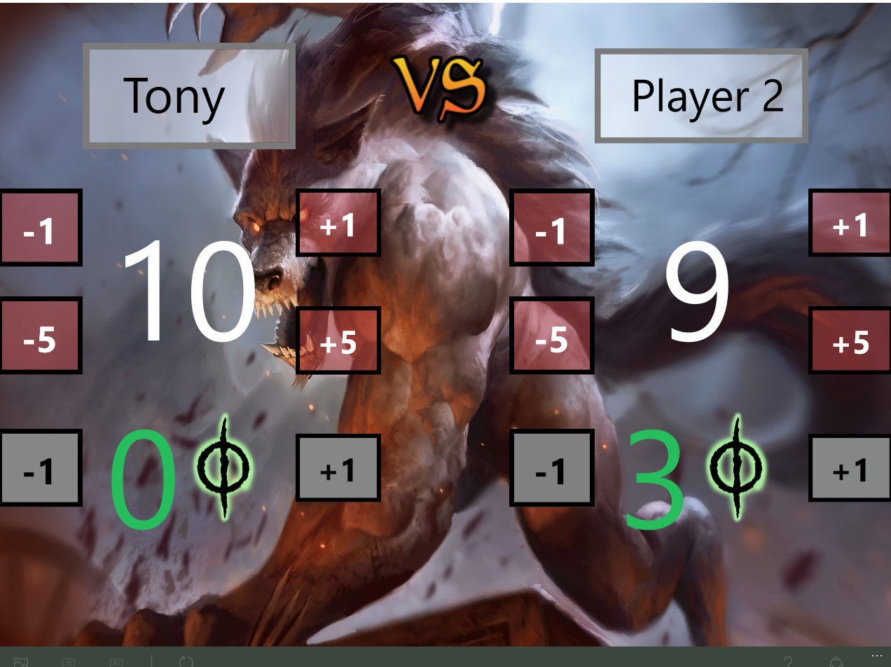 Captura de Pantalla 2 MTG Simple Life Counter windows