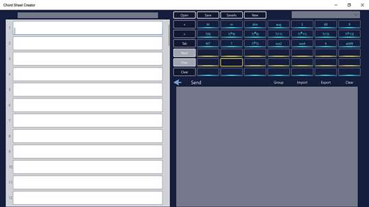 Chord Sheet Creator screenshot 1