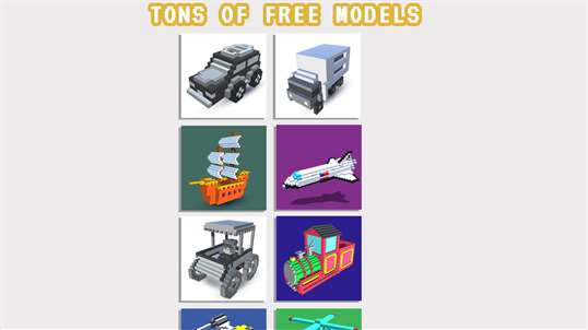 Vehicles 3D Color by Number - Voxel Coloring Book screenshot 5