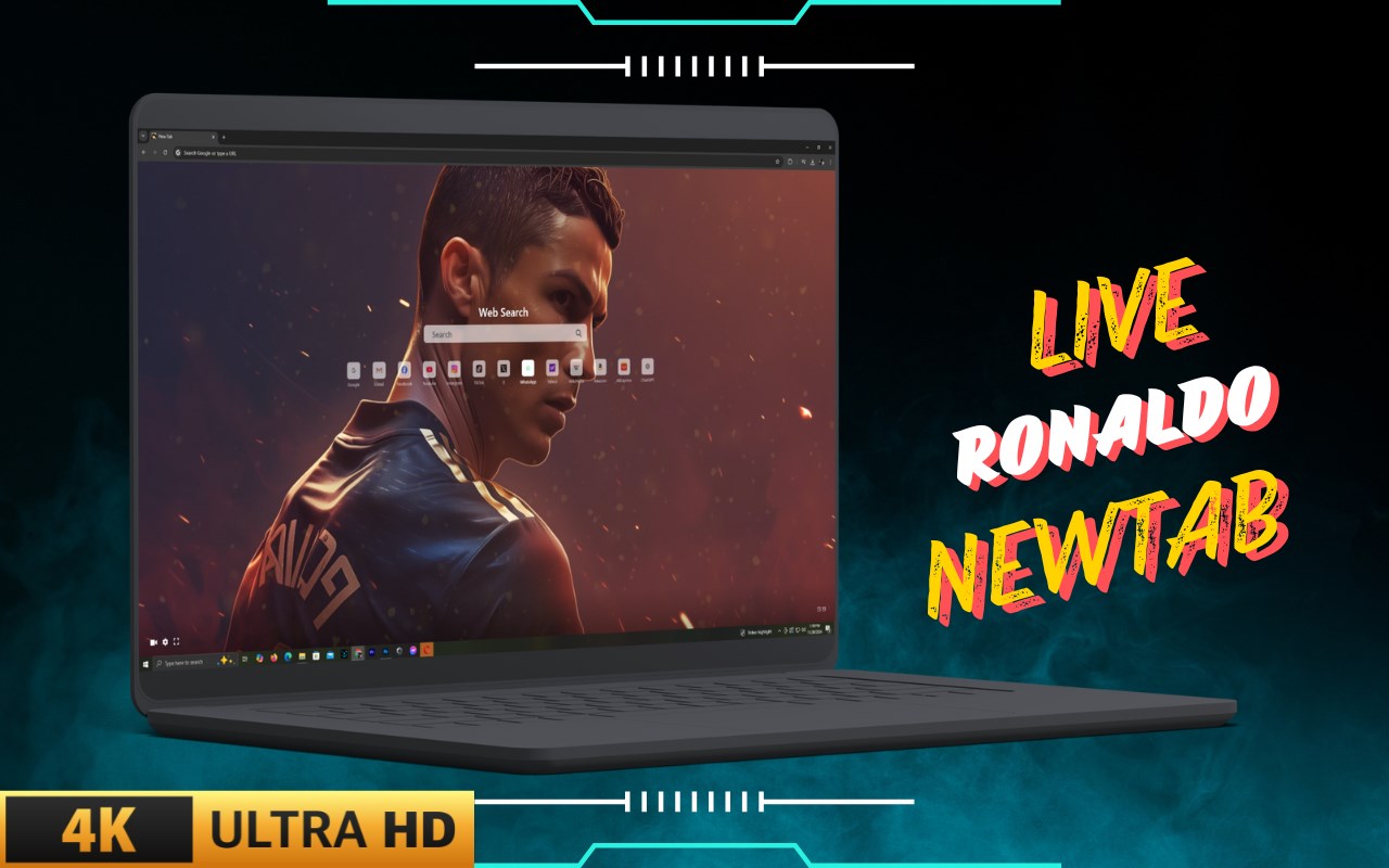 Live Ronaldo NewTab Wallpapers - 4k