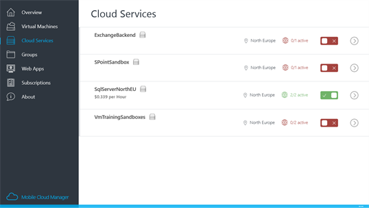 Mobile Cloud Manager screenshot 4
