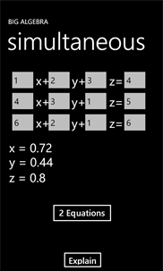 Big Algebra screenshot 2