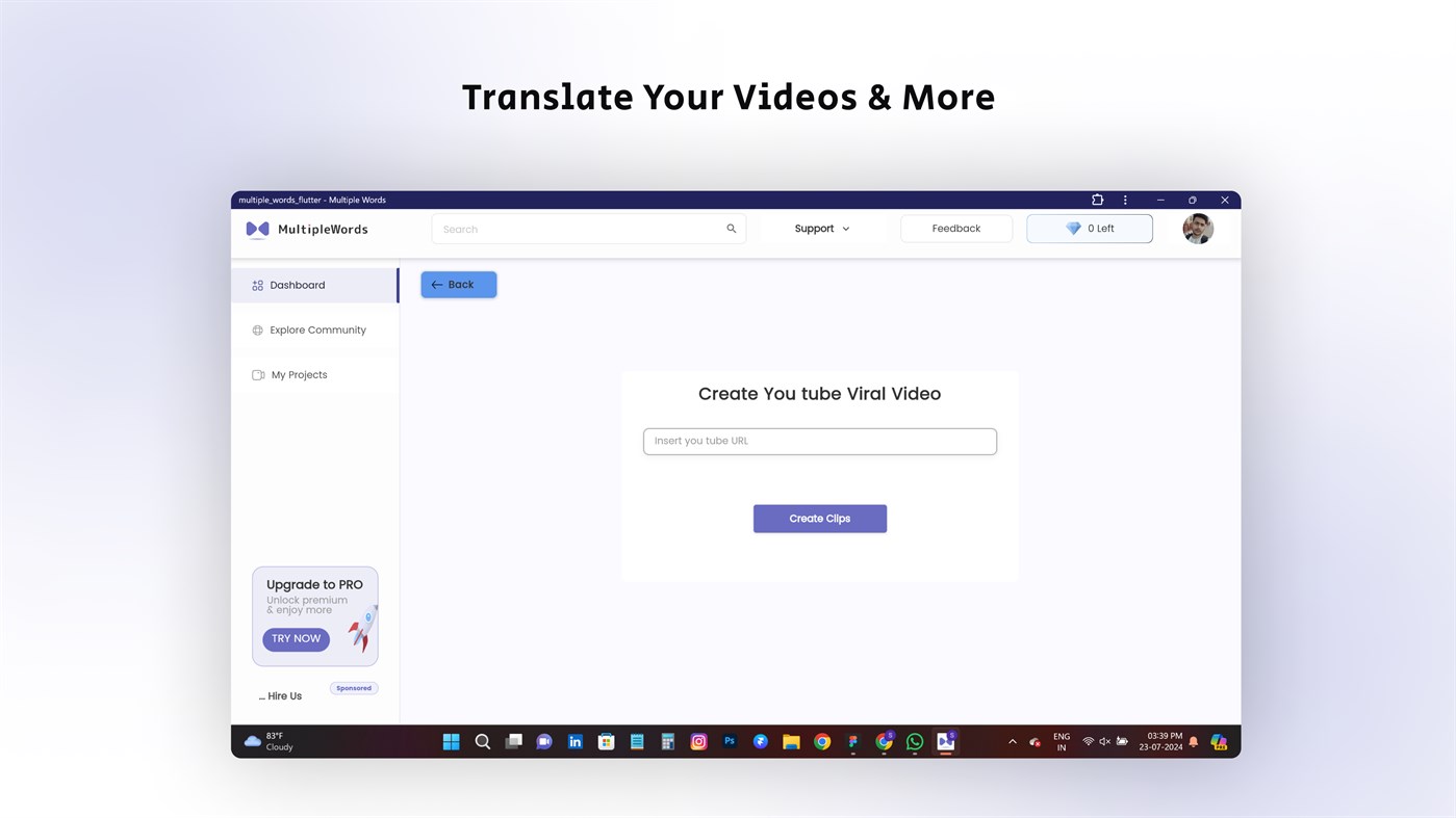 #4. AI Tools-All In One (Windows) Podle: Saify Technologies private limited ( https://saifytech.com )