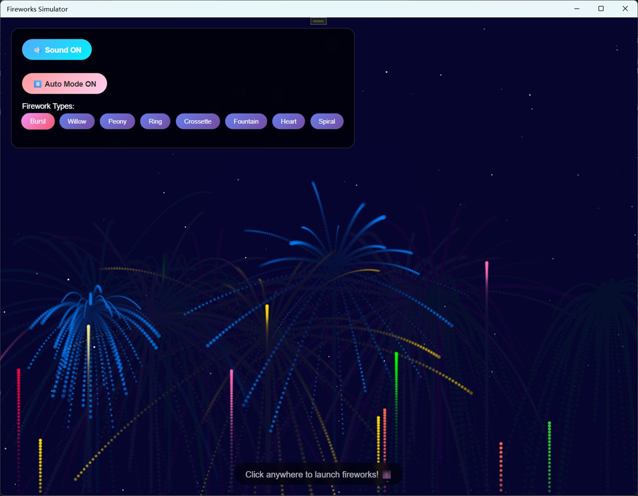 Fireworks Simulator screenshot 2