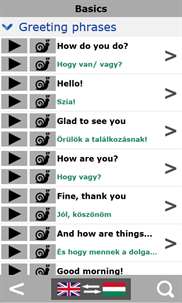 Hungarian talking phrasebook screenshot 2