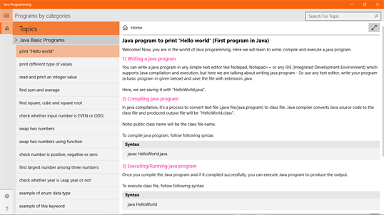 Java Programming screenshot 2