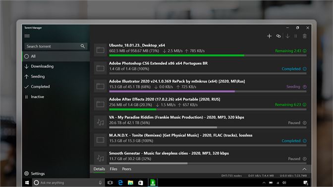 get torrent manager microsoft store