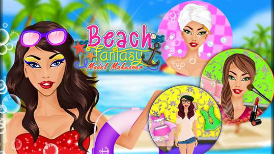Beach Fantasy - A Fancy Dress up & Makeover Game for Girls screenshot 1