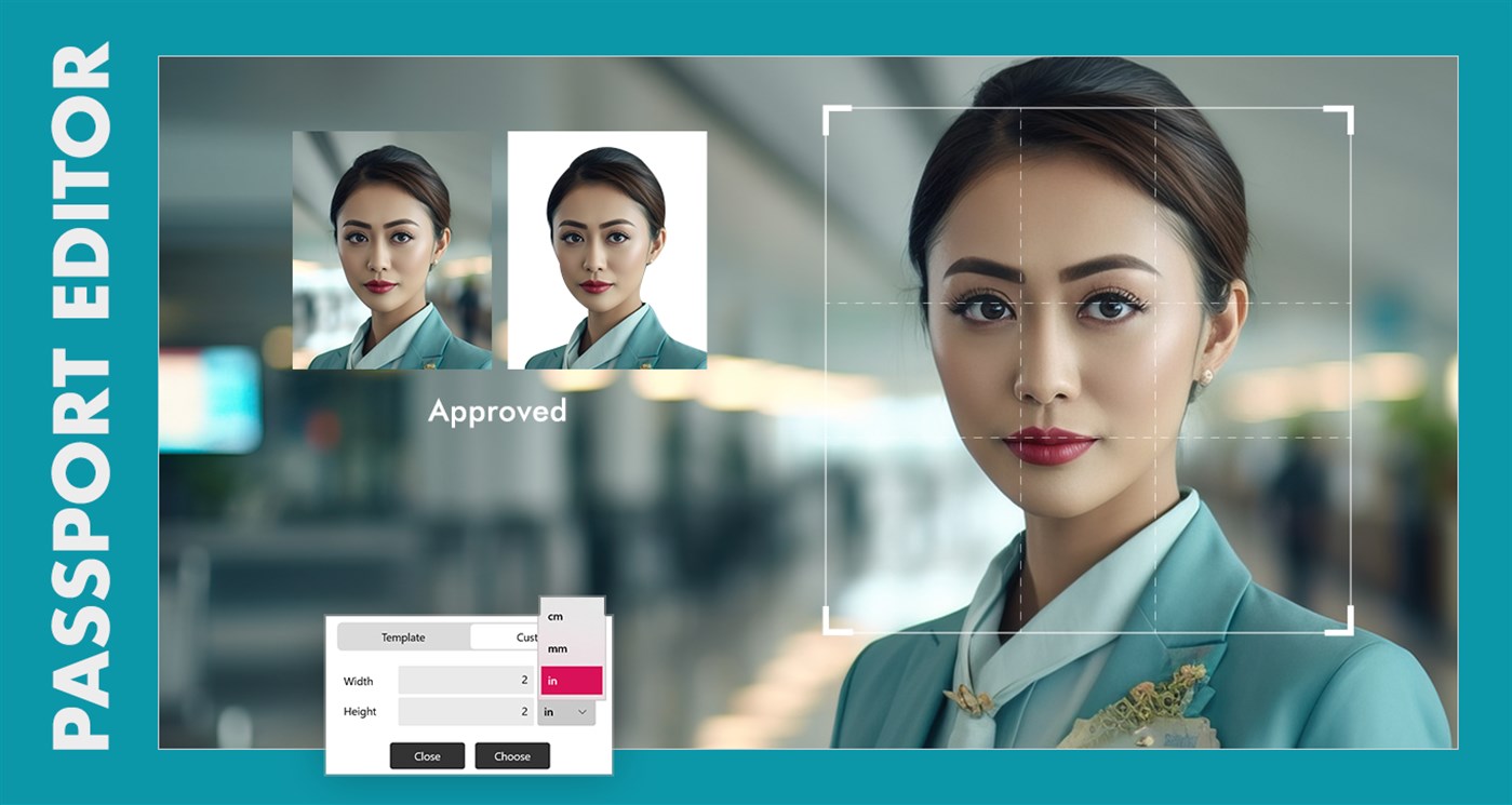#2. ID Passport Size Photo Editor (Windows) Av: PicsCanvas