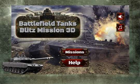 Battlefield Tanks Blitz Mission 3D screenshot 3