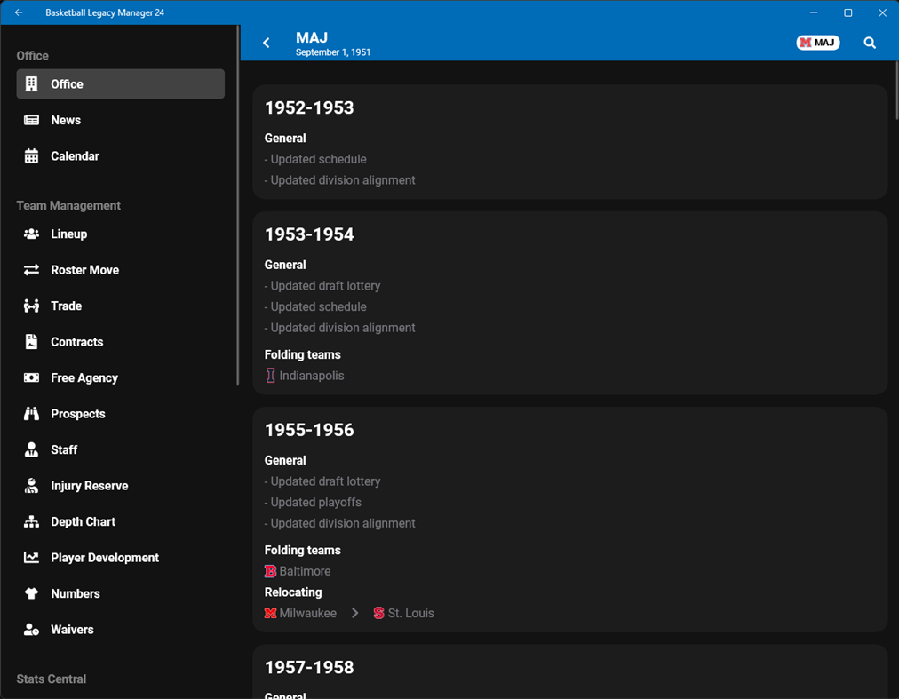 #3. Basketball Legacy Manager 24 (Windows) By: Hockey Legacy Manager