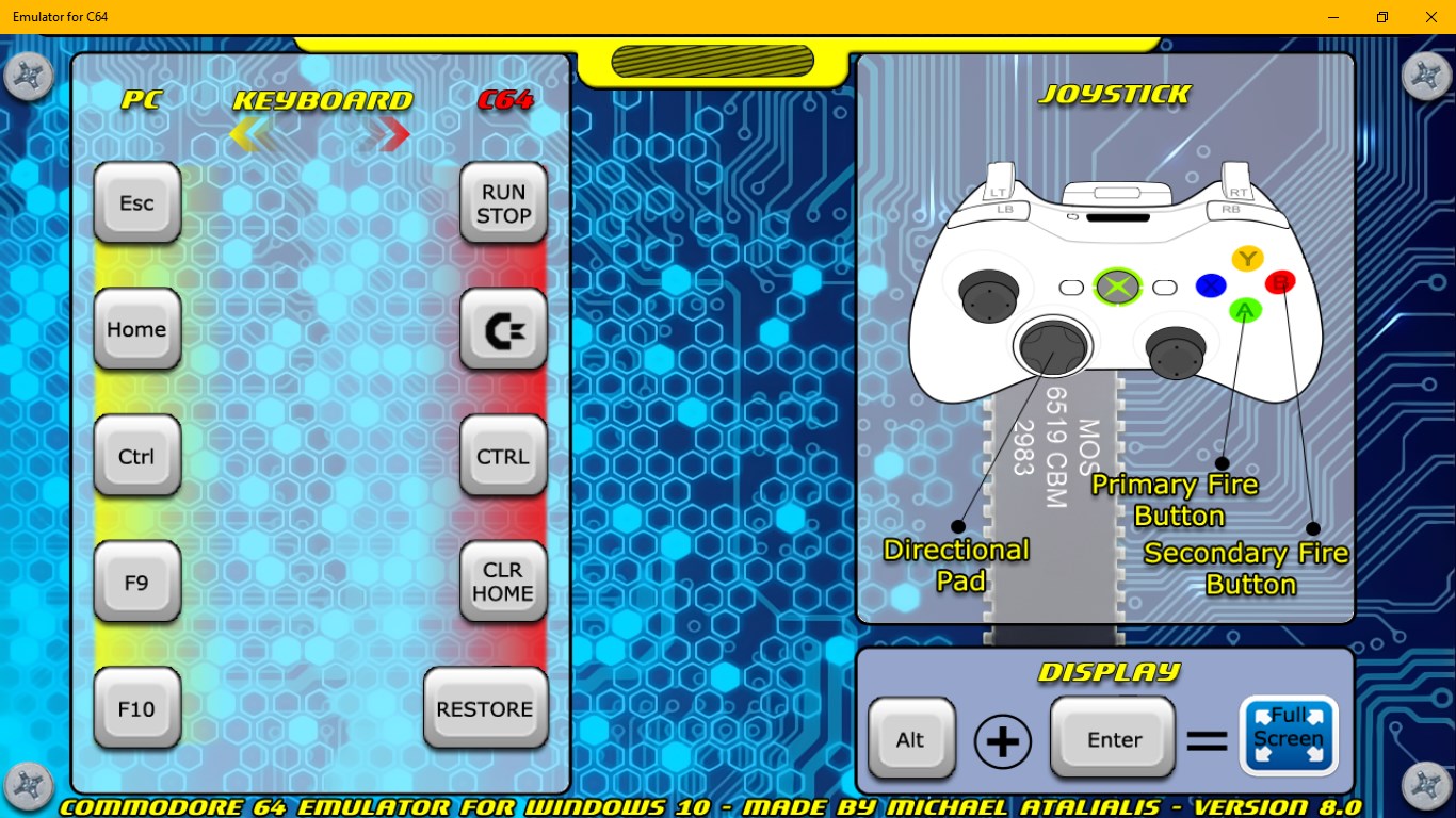 Emulator for C64 for Windows 10