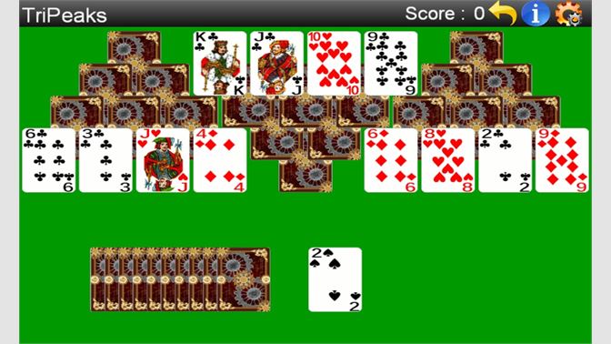 Play Microsoft Solitaire Collection: TriPeaks online on GamesGames