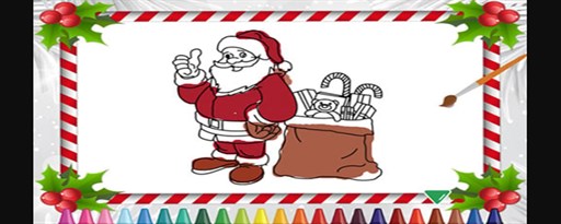 Christmas Coloring Book Game marquee promo image