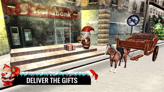 Christmas Horse Cart Xmas Santa Gift Delivery Game 2019 screenshot 2