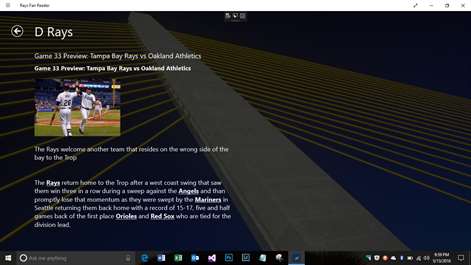 Rays Fan Reader Screenshots 2