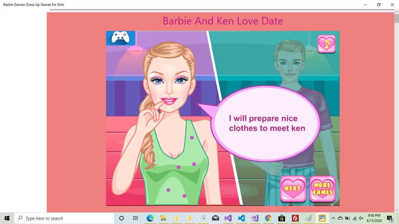 search barbie games