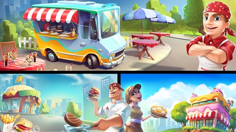 Food Truck Tycoon + Burger Chef Tycoon + Sweet Bakery Tycoon