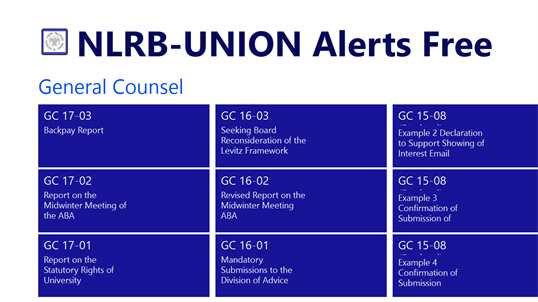 NLRB-UNION Alerts screenshot 4