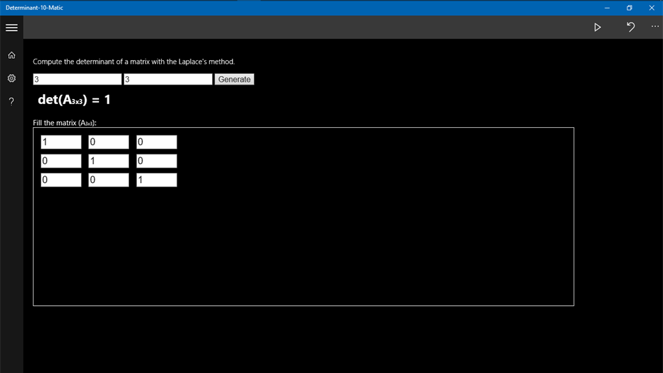 Determinant-10-Matic (Windows) Podle: Bolzen XL