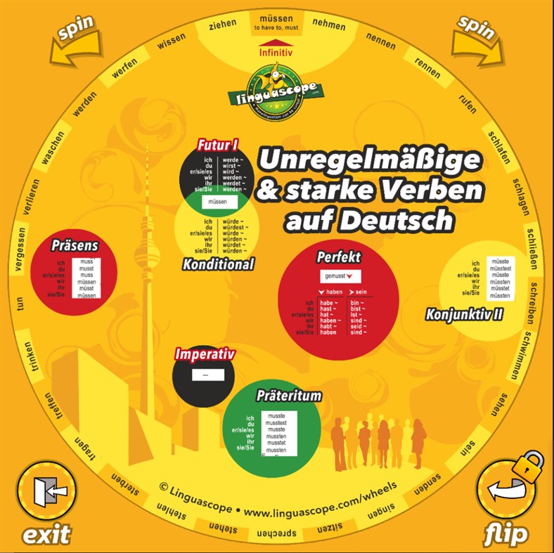 #3. Verb Wheels (Windows) 由: Linguascope