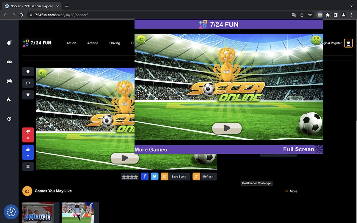 Soccer Online Game Football