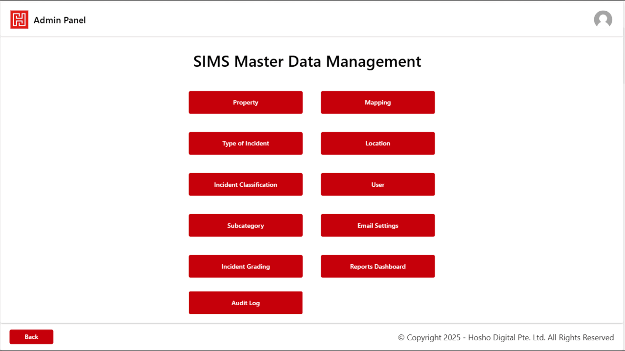 Snapshot 3 of Security Incident Management System