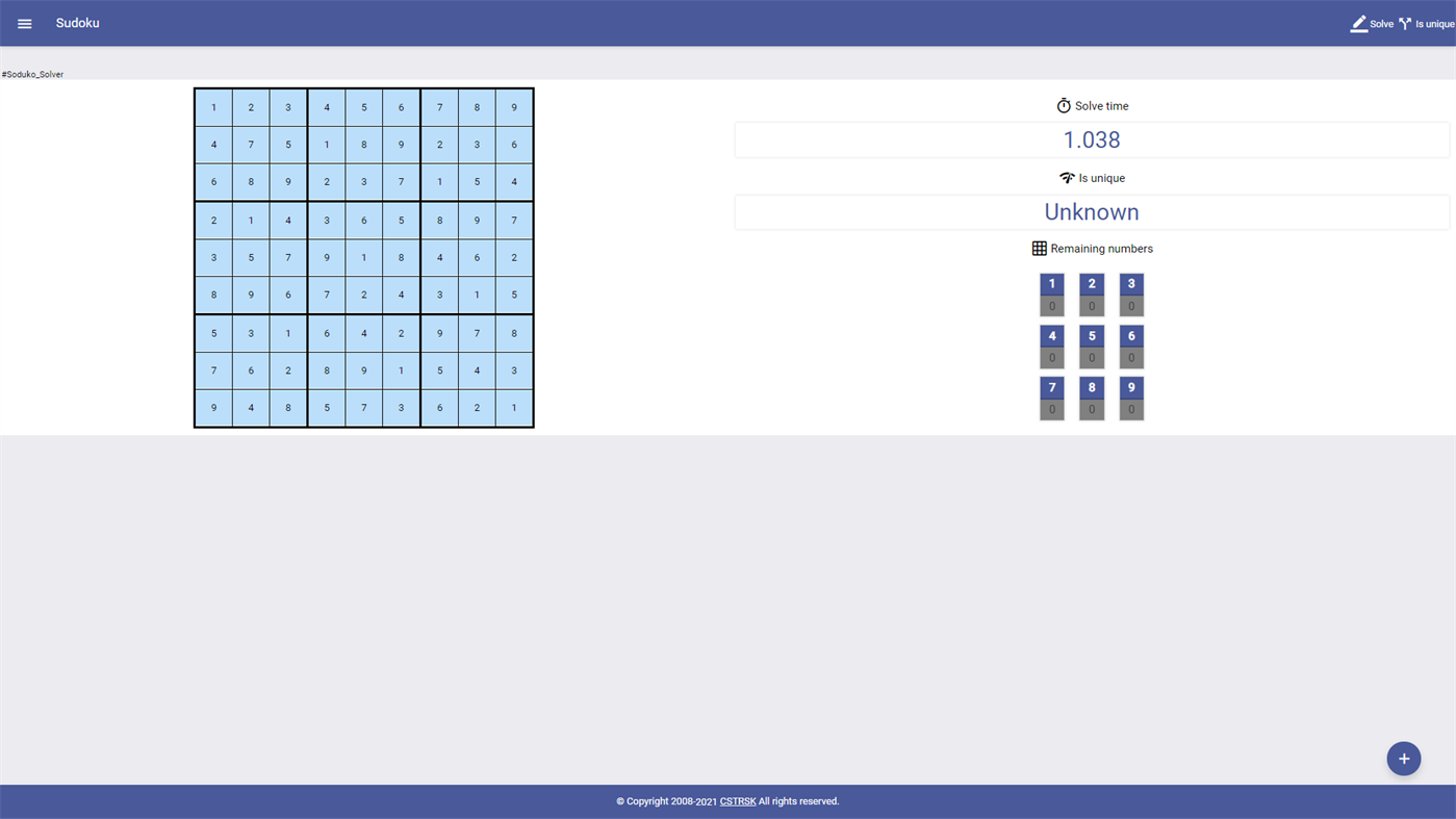 #6. Sudoku Play Time (Windows) By: CSTRSK