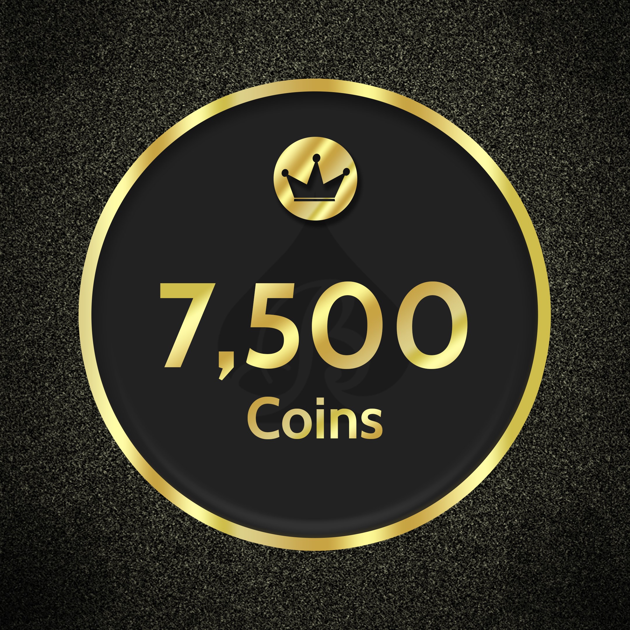 7,500 Black Spades Coins
