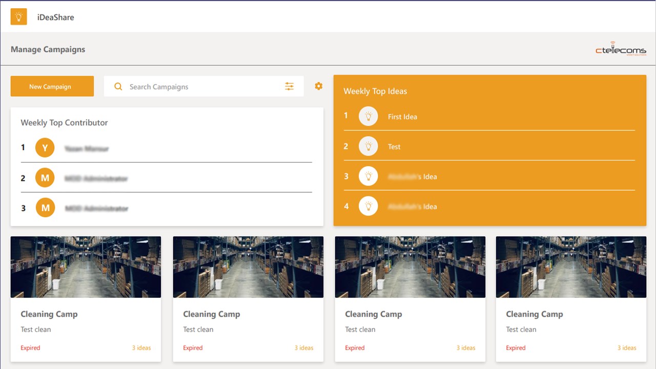 Snapshot 1 of Idea Share