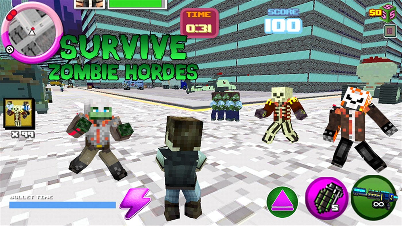 #4. Mutant Block Zombie Attack (Windows) 게시자: Aeria Canada Studio, Inc.