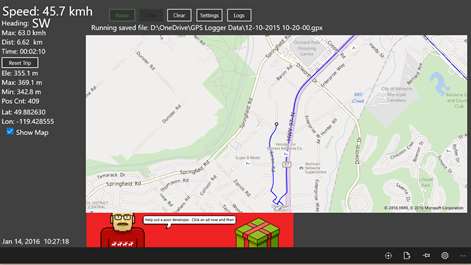 GPS-GPX Logger Screenshots 2