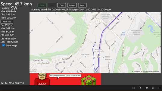 GPS-GPX Logger screenshot 2